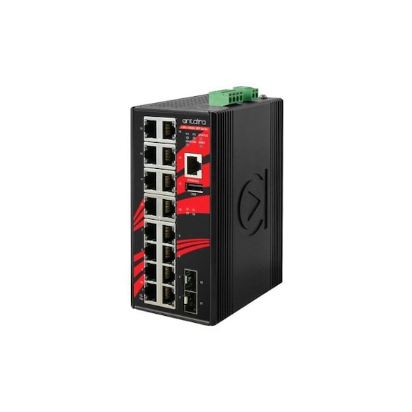 18-Port Industrial Gigabit Light Layer 3 Managed Ethernet Switch
